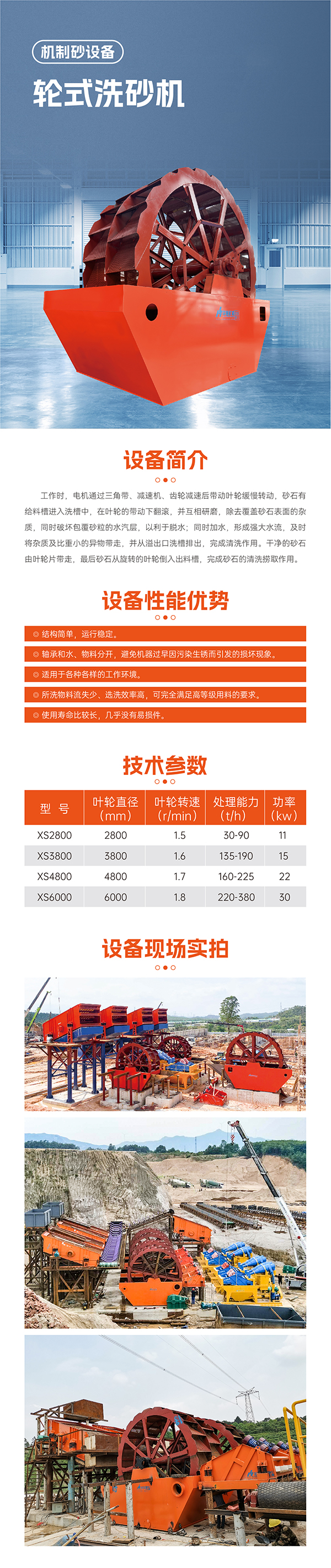 華寶礦機輪式洗砂機設備技術蠶食